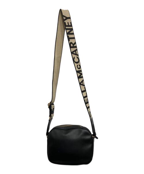 STELLA McCARTNEY（ステラマッカートニー）STELLA McCARTNEY (ステラマッカートニー) パンチングロゴ ミニカメラバッグ ブラックの古着・服飾アイテム