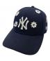 New Era（ニューエラ）の古着「3D フラワーキャップ/コラボキャップ/3D FLOWER CAP」｜ネイビー