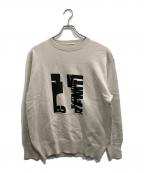 HEUGNユーゲン）の古着「別注 PRINTED COTTON KNIT/別注 プリントコットンニット」｜グレー