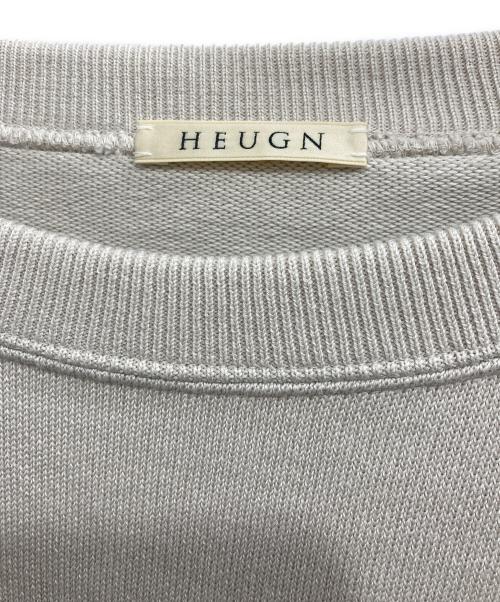 HEUGN（ユーゲン）HEUGN (ユーゲン) 別注 PRINTED COTTON KNIT/別注 プリントコットンニット グレー サイズ:3の古着・服飾アイテム