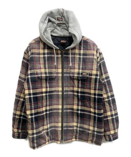 SUPREME（シュプリーム）Supreme (シュプリーム) Dickies (ディッキーズ) PLAID HOODED ZIP UP SHIRT/プレイド フーディッド ジップ アップ シャツ マルチカラー サイズ:Lの古着・服飾アイテム
