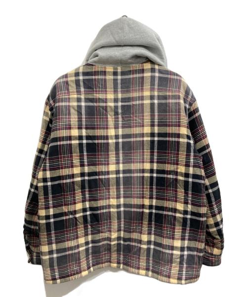 SUPREME（シュプリーム）Supreme (シュプリーム) Dickies (ディッキーズ) PLAID HOODED ZIP UP SHIRT/プレイド フーディッド ジップ アップ シャツ マルチカラー サイズ:Lの古着・服飾アイテム