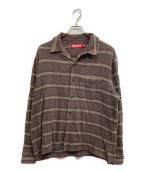 SUPREMEシュプリーム）の古着「Woven Stripe Shirt」｜ブラウン