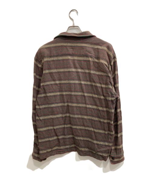 SUPREME（シュプリーム）Supreme (シュプリーム) Woven Stripe Shirt ブラウン サイズ:Lの古着・服飾アイテム