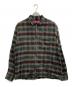 Supreme（シュプリーム）の古着「Shadow Plaid Flannel Zip Up Shirt/シャドウプレイドジップアップシャツ」｜グレー×ブラウン
