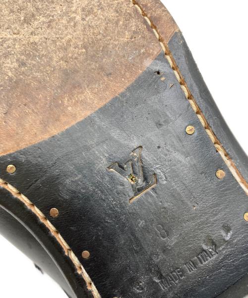 LOUIS VUITTON（ルイ ヴィトン）LOUIS VUITTON (ルイ ヴィトン) スクエアトゥ レザー ドレスシューズ ブラック サイズ:8の古着・服飾アイテム