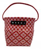 MARNIマルニ）の古着「MARKET POD BASKETバッグ/マーケット　ポッド　バスケットバッグ」｜ピンク×レッド