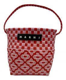 MARNI（マルニ）の古着「MARKET POD BASKETバッグ/マーケット　ポッド　バスケットバッグ」｜ピンク×レッド
