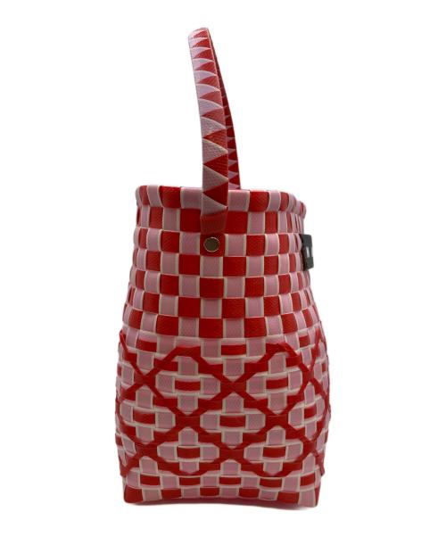 MARNI（マルニ）MARNI (マルニ) MARKET POD BASKETバッグ/マーケット　ポッド　バスケットバッグ ピンク×レッドの古着・服飾アイテム