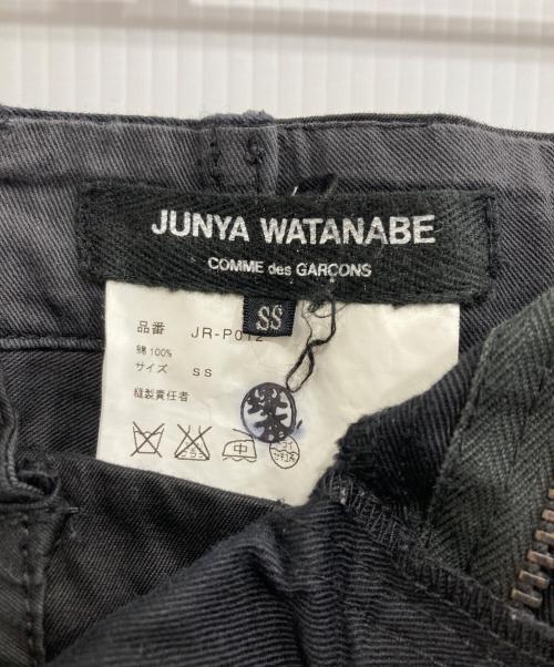 JUNYA WATANABE COMME des GARCONS（(ジュンヤワタナベ コムデギャルソン）JUNYA WATANABE COMME des GARCONS ((ジュンヤワタナベ コムデギャルソン) 再構築カーゴパンツ ブラック サイズ:SSの古着・服飾アイテム