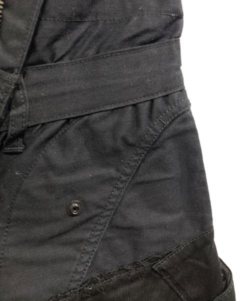 JUNYA WATANABE COMME des GARCONS（(ジュンヤワタナベ コムデギャルソン）JUNYA WATANABE COMME des GARCONS ((ジュンヤワタナベ コムデギャルソン) 再構築カーゴパンツ ブラック サイズ:SSの古着・服飾アイテム