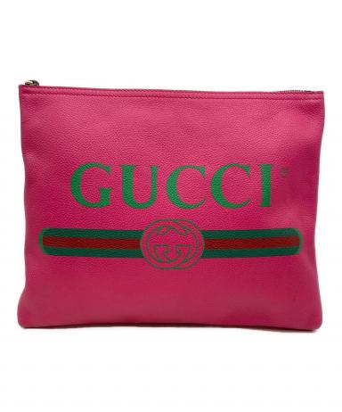 中古・古着通販】GUCCI (グッチ) クラッチバッグ ピンク｜ブランド