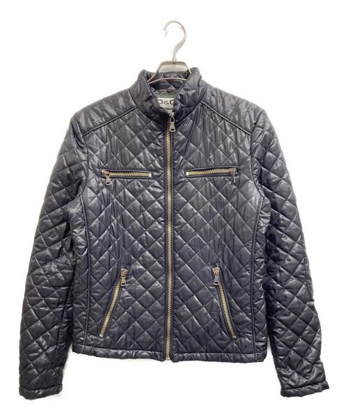D&G（ディーアンドジー）D&G (ディーアンドジー) キルティングライダースジャケット パープル サイズ:48の古着・服飾アイテム