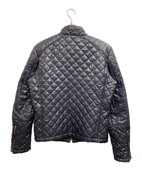 D&G（ディーアンドジー）D&G (ディーアンドジー) キルティングライダースジャケット パープル サイズ:48の古着・服飾アイテム