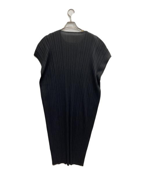 PLEATS PLEASE（プリーツプリーズ）PLEATS PLEASE (プリーツプリーズ) ノースリーブプリーツワンピース ブラック サイズ:2の古着・服飾アイテム