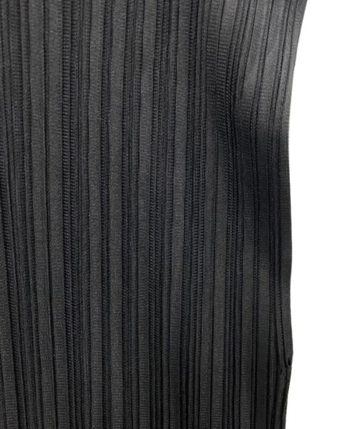 PLEATS PLEASE（プリーツプリーズ）PLEATS PLEASE (プリーツプリーズ) ノースリーブプリーツワンピース ブラック サイズ:2の古着・服飾アイテム