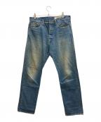 KAPITALキャピタル）の古着「14oz Denim 5P Monkey Cisco Jeans」｜ブルー