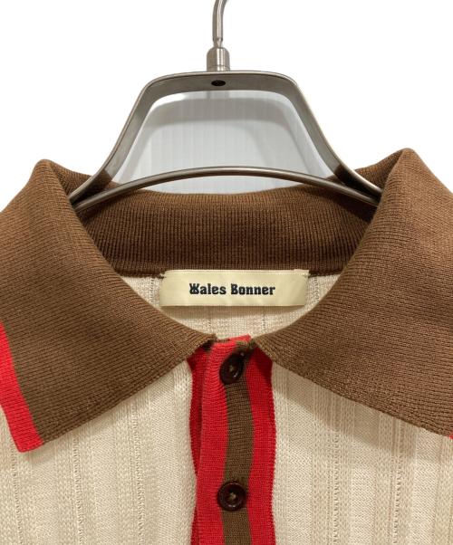 WALES BONNER（ウェールズボナー）WALES BONNER (ウェールズボナー) ニットポロ ベージュ サイズ:Ｍの古着・服飾アイテム