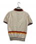 WALES BONNER (ウェールズボナー) ニットポロ ベージュ サイズ:Ｍ：13000円