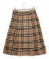 Burberry's (バーバリーズ) ノヴァチェックウールスカート ブラウン サイズ:13AR：9000円
