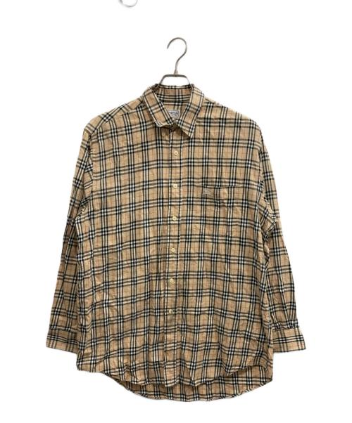 Burberry's（バーバリー）Burberry's (バーバリー) ノヴァチェックシャツ ベージュ サイズ:Lの古着・服飾アイテム