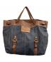 BURBERRY BLUE LABEL（バーバリー ブルー レーベル）の古着「デニムレザートートバッグ」｜インディゴ