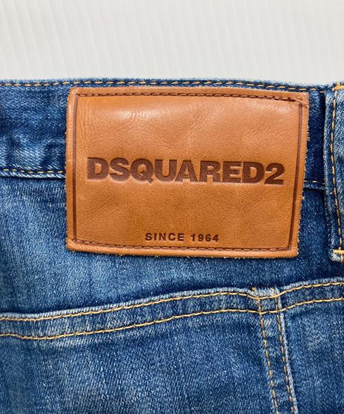 DSQUARED2（ディースクエアード）DSQUARED2 (ディースクエアード) ペイントデニムパンツ インディゴ サイズ:50の古着・服飾アイテム