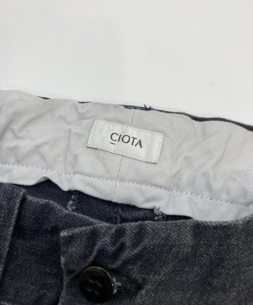 CIOTA（シオタ）CIOTA (シオタ) Denim Slacks ブラック サイズ:5の古着・服飾アイテム