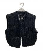 TODAYFULトゥデイフル）の古着「Chunky Hand Knitvest チャンキーハンドニットベスト」｜ブラック