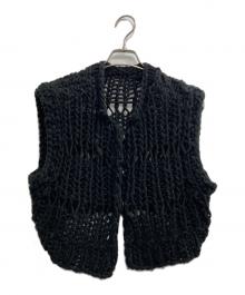 TODAYFUL（トゥデイフル）の古着「Chunky Hand Knitvest チャンキーハンドニットベスト」｜ブラック