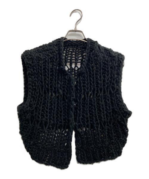 TODAYFUL（トゥデイフル）TODAYFUL (トゥデイフル) Chunky Hand Knitvest チャンキーハンドニットベスト ブラック サイズ:Fの古着・服飾アイテム
