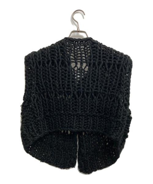 TODAYFUL（トゥデイフル）TODAYFUL (トゥデイフル) Chunky Hand Knitvest チャンキーハンドニットベスト ブラック サイズ:Fの古着・服飾アイテム