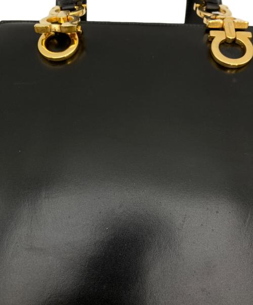 Salvatore Ferragamo（サルヴァトーレ フェラガモ）Salvatore Ferragamo (サルヴァトーレ フェラガモ) ガンチーニハンドバッグ ブラックの古着・服飾アイテム