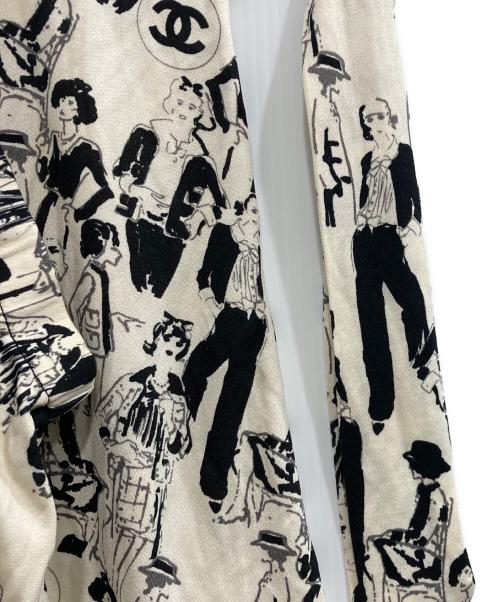 CHANEL（シャネル）CHANEL (シャネル) シルクスカート ホワイト サイズ:36の古着・服飾アイテム
