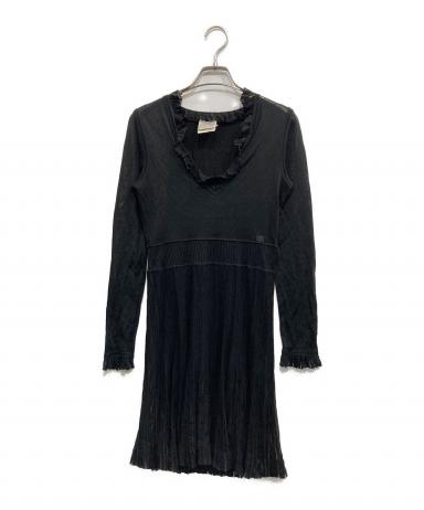 中古・古着通販】CHANEL (シャネル) シースルーワンピース ブラック