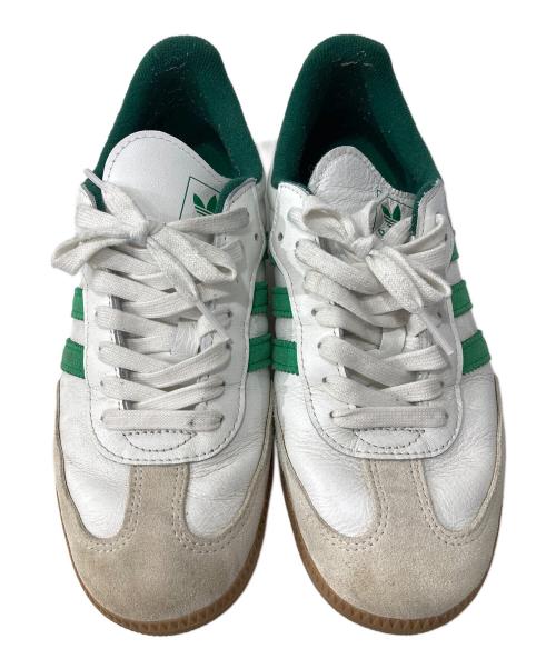 adidas（アディダス）adidas (アディダス) SAMBA OG スニーカー ホワイト×グリーン サイズ:27の古着・服飾アイテム
