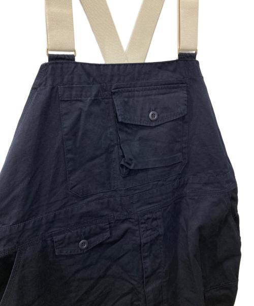 ANGLAN（アングラン）ANGLAN (アングラン) Backsatin Work Wide Overall ネイビー サイズ:FREEの古着・服飾アイテム