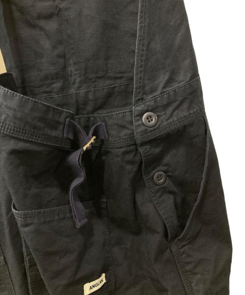 ANGLAN（アングラン）ANGLAN (アングラン) Backsatin Work Wide Overall ネイビー サイズ:FREEの古着・服飾アイテム