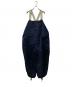 ANGLAN（アングラン）の古着「Backsatin Work Wide Overall」｜ネイビー