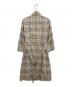 BURBERRY LONDON (バーバリーロンドン) ベルテッド チェックシャツワンピース アイボリー サイズ:38：8000円