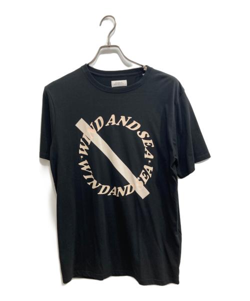 SATURDAYS SURF NYC（サタデーズサーフニューヨーク）SATURDAYS SURF NYC (サタデーズサーフニューヨーク) WIND AND SEA (ウィンダンシー) コラボ slash Tee ブラック サイズ:Lの古着・服飾アイテム