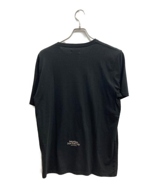 SATURDAYS SURF NYC（サタデーズサーフニューヨーク）SATURDAYS SURF NYC (サタデーズサーフニューヨーク) WIND AND SEA (ウィンダンシー) コラボ slash Tee ブラック サイズ:Lの古着・服飾アイテム