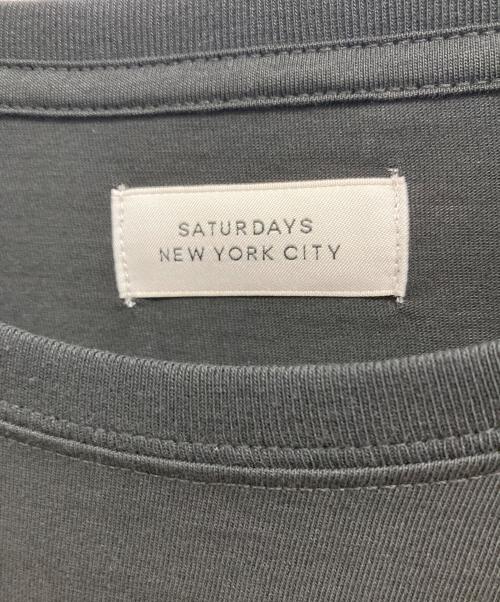 SATURDAYS SURF NYC（サタデーズサーフニューヨーク）SATURDAYS SURF NYC (サタデーズサーフニューヨーク) WIND AND SEA (ウィンダンシー) コラボ slash Tee ブラック サイズ:Lの古着・服飾アイテム