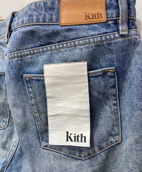 KITH（キス）KITH (キス) ウォッシュ加工 ストレート デニムパンツ インディゴ サイズ:W33の古着・服飾アイテム