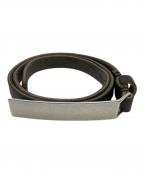 OUR LEGACYアワーレガシー）の古着「STRAP BELT」｜ブラック