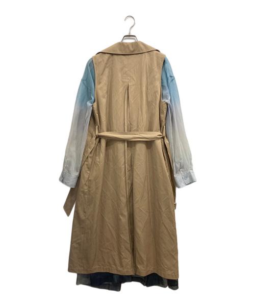 Ameri（アメリ）Ameri (アメリ) サリーレイヤードシアートレンチコート ベージュ サイズ:Mの古着・服飾アイテム