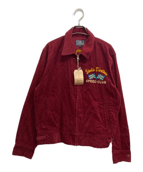 STUDIO D'ARTISAN（ステュディオダルチザン）STUDIO D'ARTISAN (ステュディオダルチザン) 刺繍コーデュロイジャケット レッド サイズ:40の古着・服飾アイテム