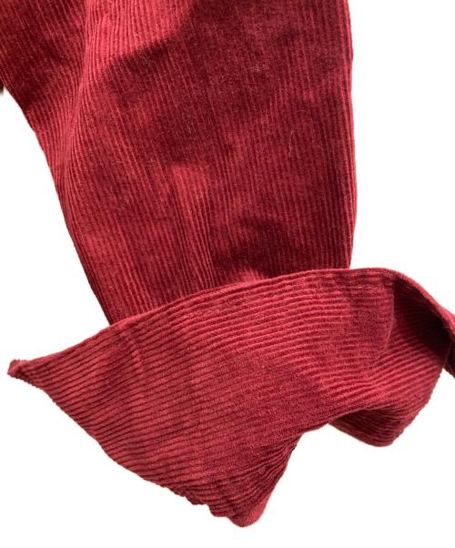 STUDIO D'ARTISAN（ステュディオダルチザン）STUDIO D'ARTISAN (ステュディオダルチザン) 刺繍コーデュロイジャケット レッド サイズ:40の古着・服飾アイテム