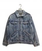 SUPPLIERサプライヤー）の古着「Rhinestone Denim Jacket」｜インディゴ