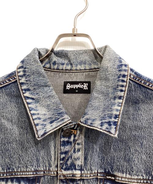 SUPPLIER（サプライヤー）SUPPLIER (サプライヤー) Rhinestone Denim Jacket インディゴ サイズ:Mの古着・服飾アイテム